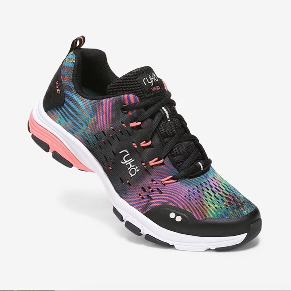 Ryka Women's Black and Orange Athletic Shoes - Picture 1 of 8